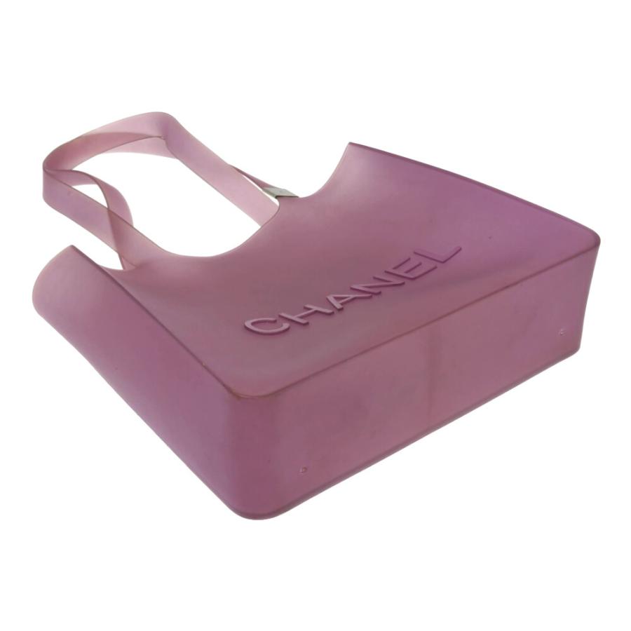 CHANEL（シャネル） ロゴ エンボス PVC ラバー クリア ミニ