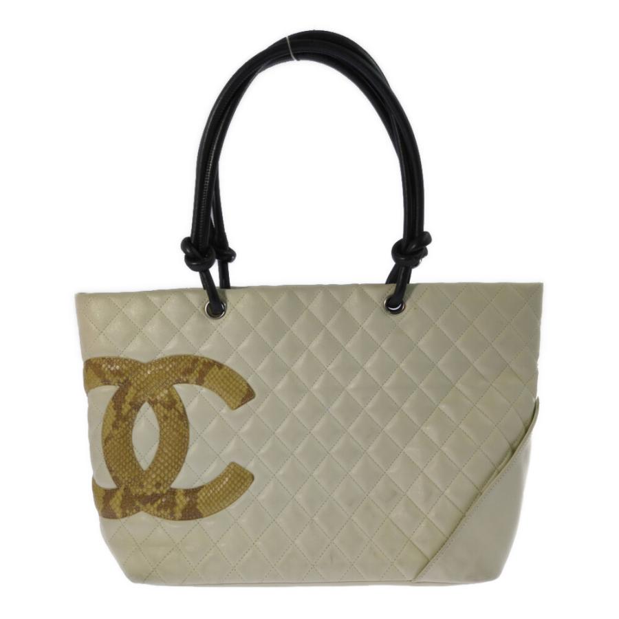 CHANEL（シャネル） 希少 2004年製 カンボンライン パイソン トート 
