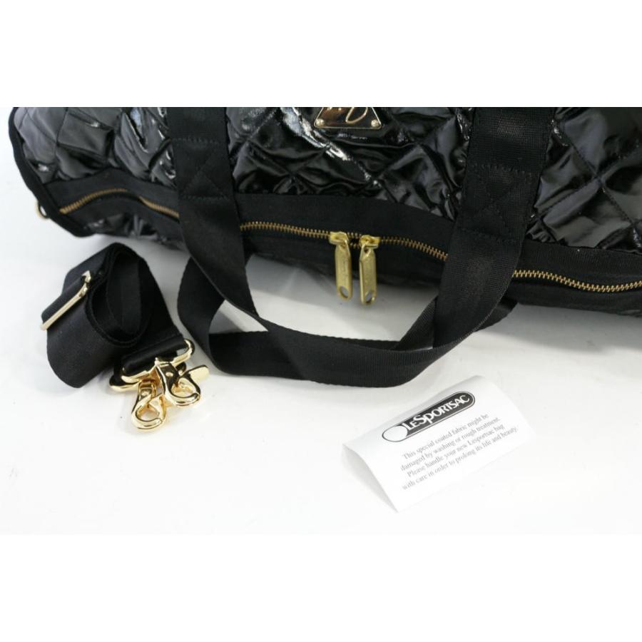 LeSportsac　ボストンバッグ2way 　ジョイリッチ　黒金　キルティング LeSportsac ボストンバッグ2way ジョイリッチ 黒金 キルティング