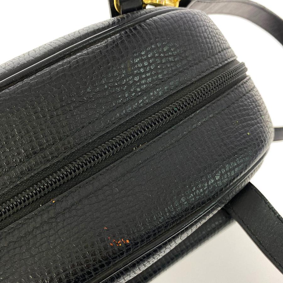 クリスチャンディオール オーバル金具 レザー 2WAYハンドバッグ