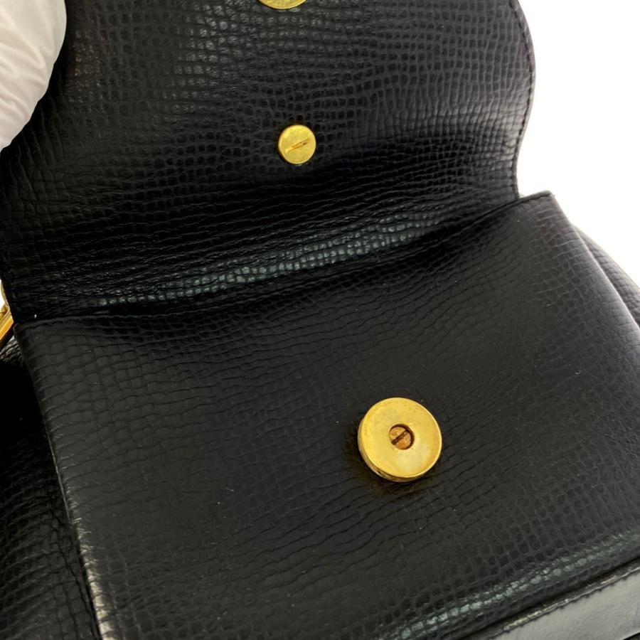 クリスチャンディオール オーバル金具 レザー 2WAYハンドバッグ