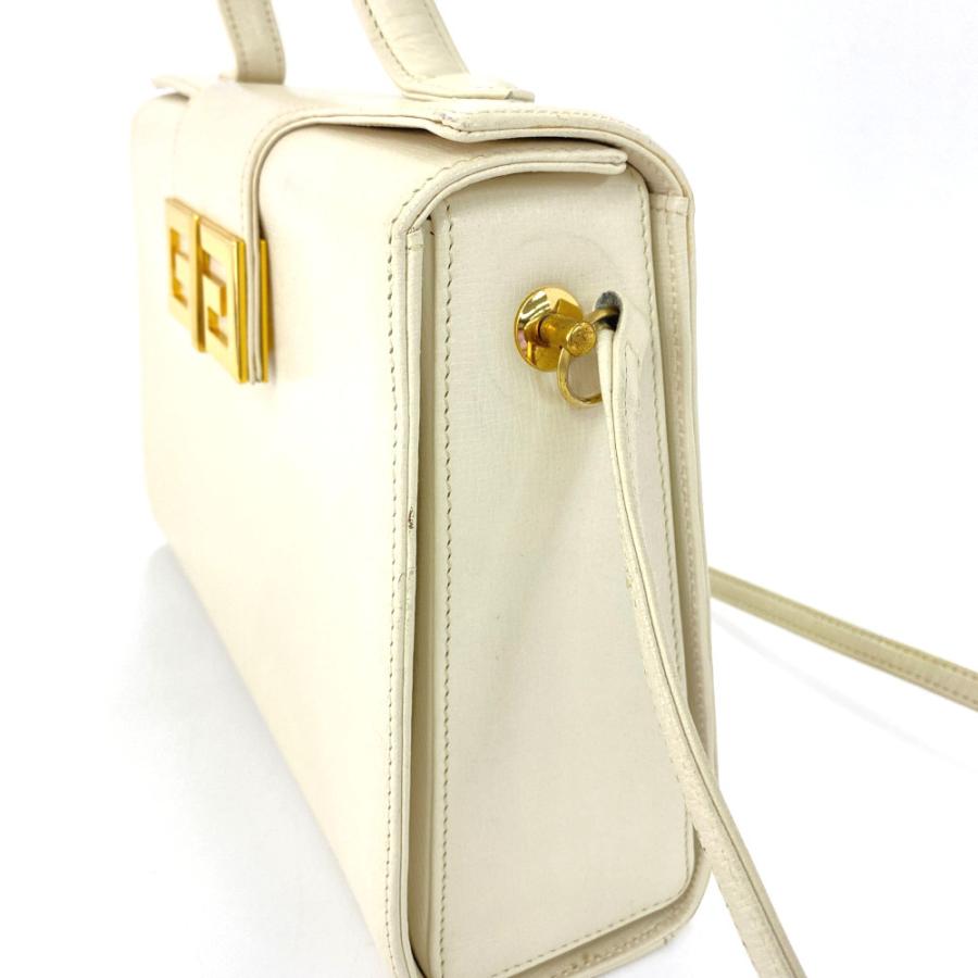 ジバンシー(ジバンシィ) ロゴプレート 2WAYハンドバッグ/ホワイト  