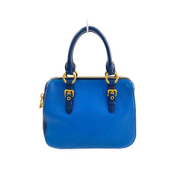 miu miu（ミュウミュウ） マドラスレザーバッグ/ブルー/miu miu 翌日