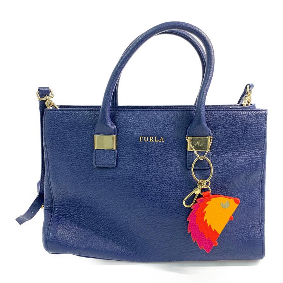 FURLA（フルラ） 2WAYハンドバッグ/ブルー/FURLA 翌日配送可/b230311