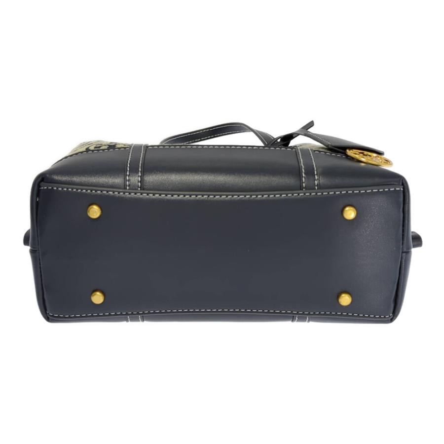 TORY BURCH（トリーバーチ） モノグラム柄 キャンバス レザー 2WAY 
