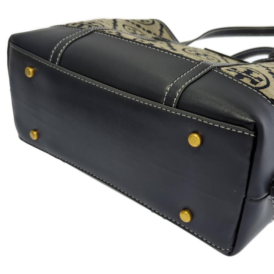 TORY BURCH（トリーバーチ） モノグラム柄 キャンバス レザー 2WAY 