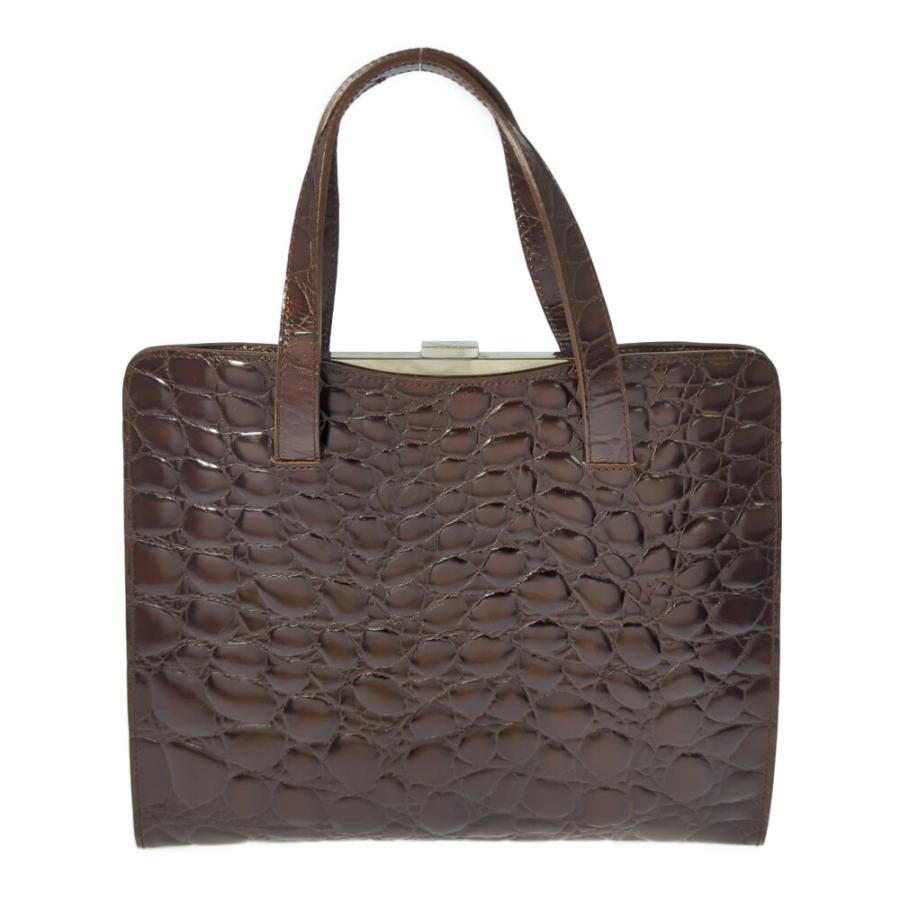 レディース FURLA ブラウンレザートートバッグ ショルダーストラップ付き