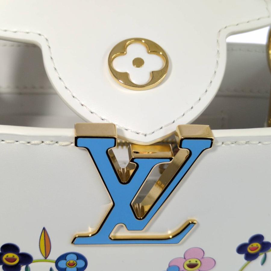LOUIS VUITTON ルイヴィトン 村上隆カプシーヌEWミニ フラワー 2WAY ハンドバッグ M13246 ブロン /b260415/611622の画像