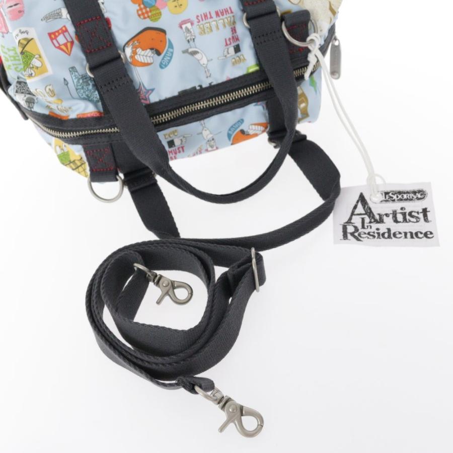 レスポートサック 2way ショルダー　アーティスト　イン　レジデンス　ブルー LeSportsac - レスポートサック 2way ショルダー アーティスト イン