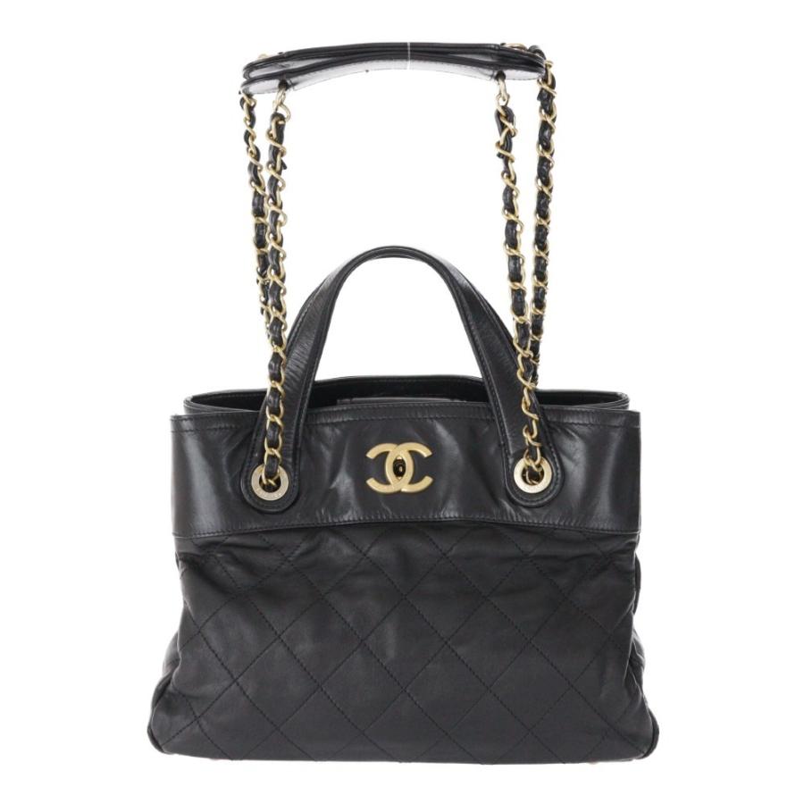 【美品】シャネル　マトラッセ　レザー　2WAY チェーンショルダーバッグ　317 美品】シャネル マトラッセ レザー 2WAY チェーンショルダー