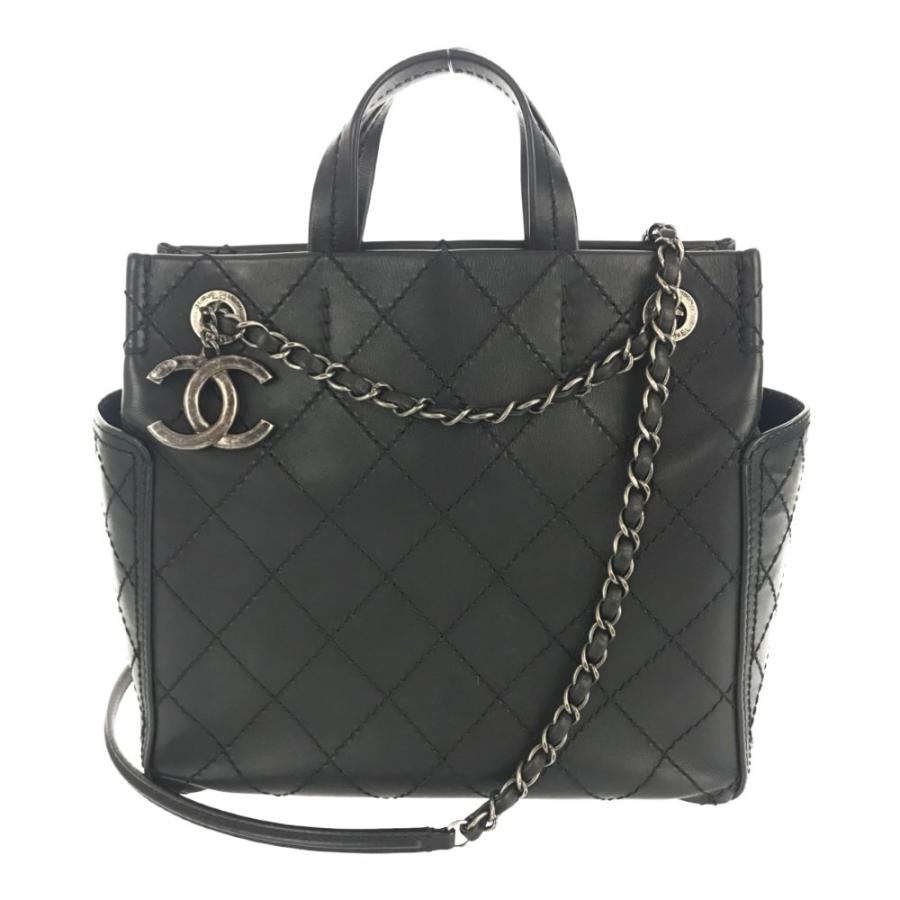 CHANEL シャネル ワイルドステッチ・2WAYショルダートートバッグ CHANEL シャネル ワイルドステッチ・2WAYショルダートートバッグ