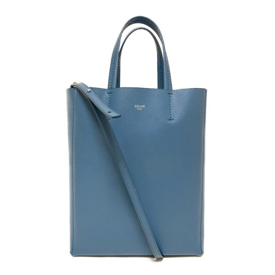 美品・セリーヌ スモール バーティカル カバ・2WAYショルダートート  