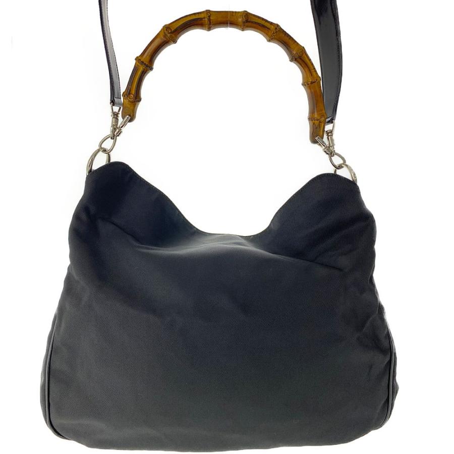 グッチ　バンブー　トートバッグ　レザー　肩掛け　2way 黒 GUCCI（グッチ） バンブー・2WAYショルダートートバッグ/ブラック