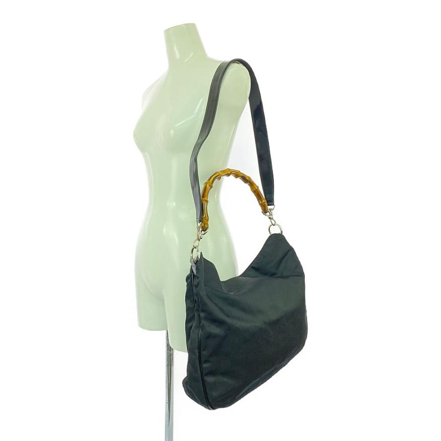 グッチバンブーショルダーバッグ バンブーGG トートバッグ2個セット GUCCI（グッチ） バンブー・2WAYショルダートートバッグ/ブラック