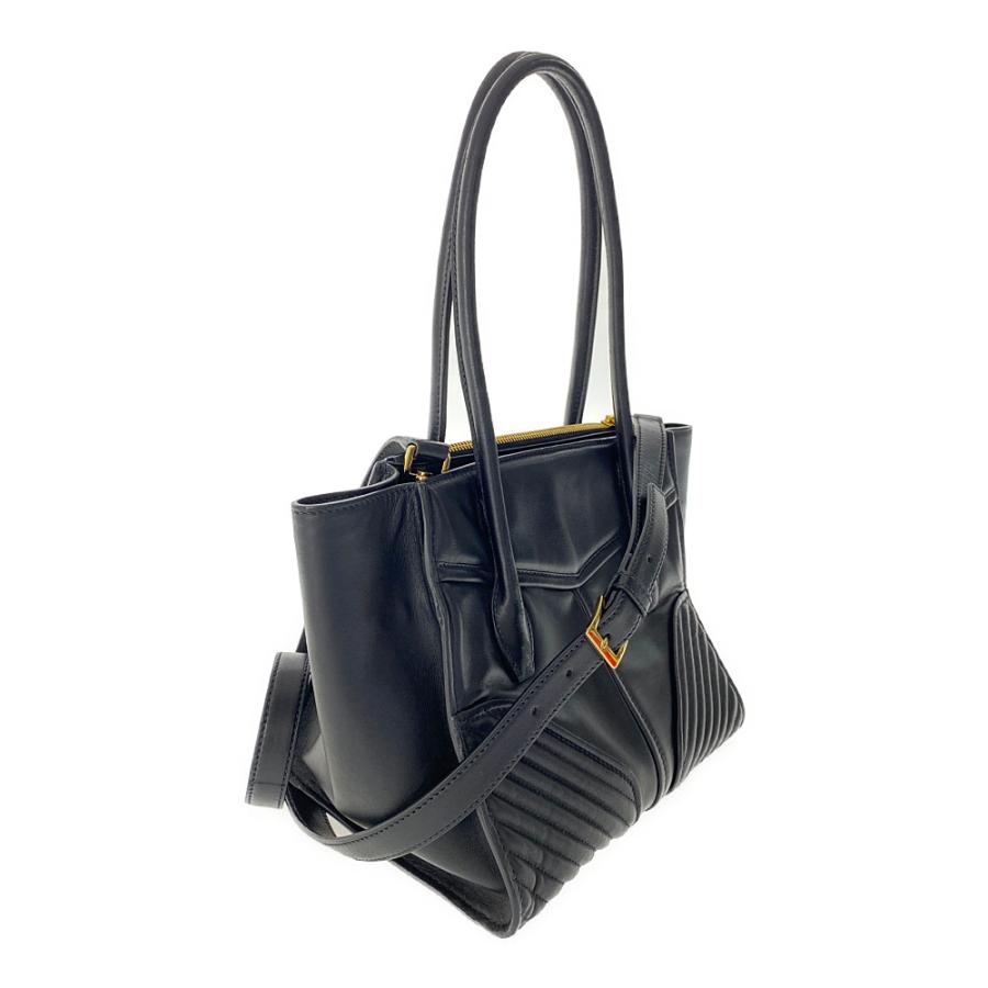 【確実正規品】【美品】miumiu 2way ナッパ バイカー ブラックレザー miu miu（ミュウミュウ） ナッパバイカー2WAYショルダーバッグ・トート