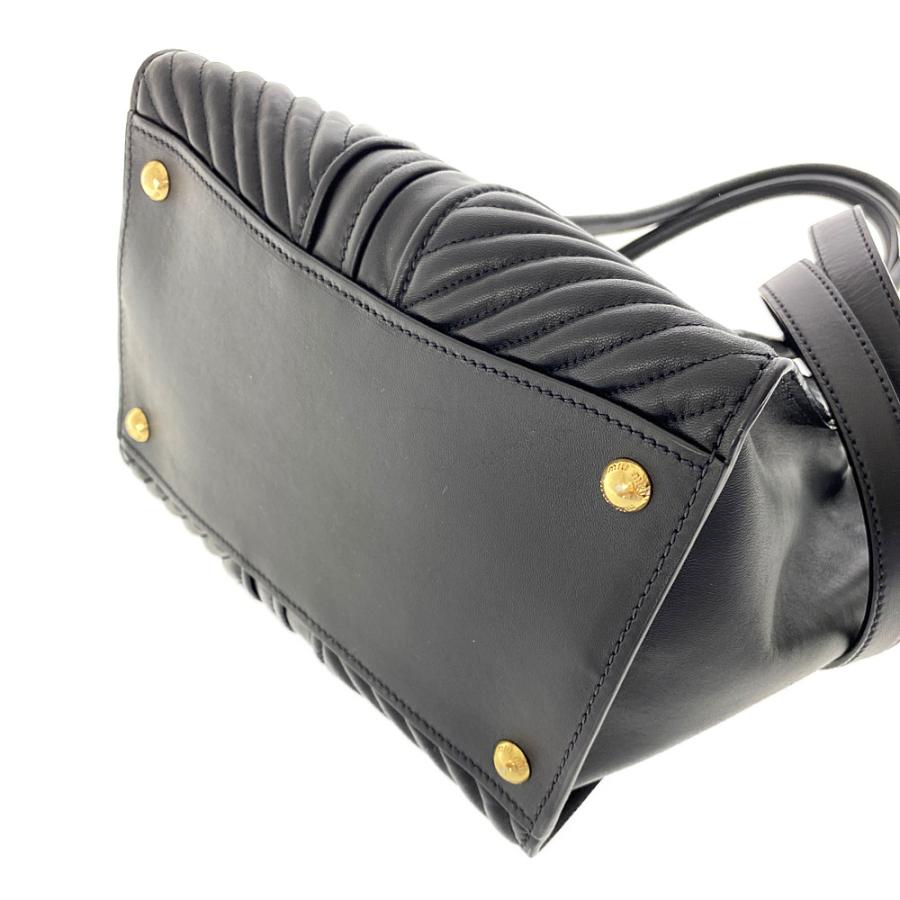 【確実正規品】【美品】miumiu 2way ナッパ バイカー ブラックレザー 中古・古着通販】MIU MIU (ミュウミュウ) ナッパバイカー2WAYバッグ