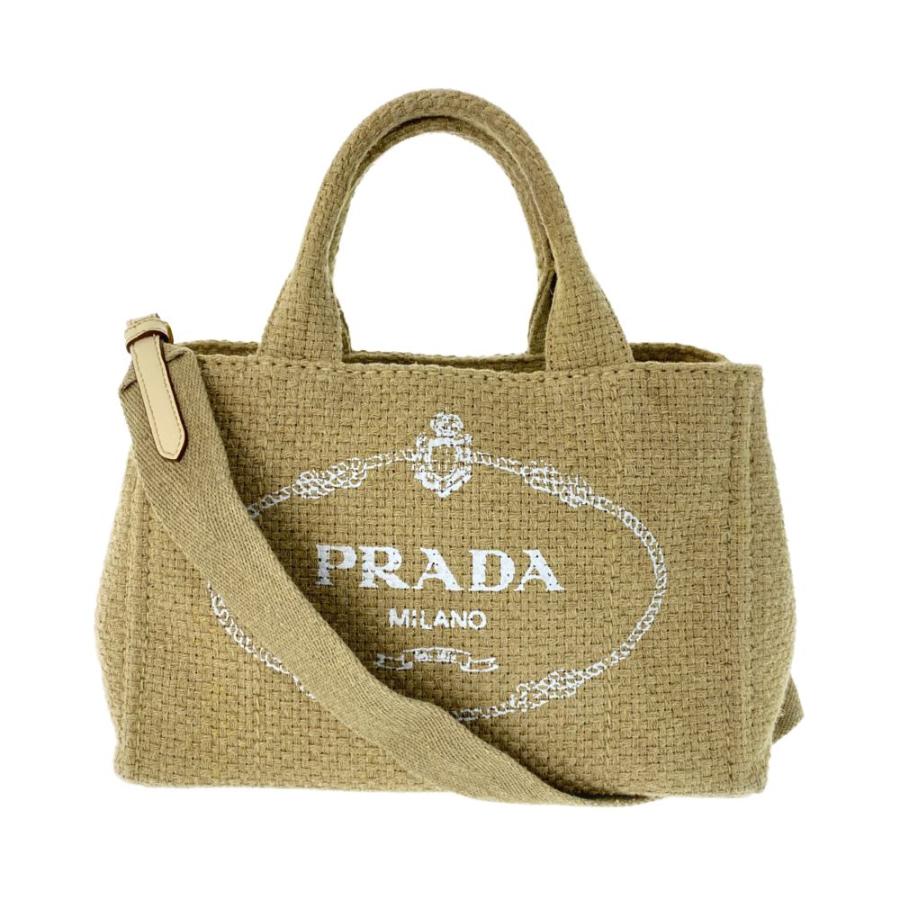 PRADA 美品・プラダ カナパトート・2WAYショルダーバッグ LINO CORDA 