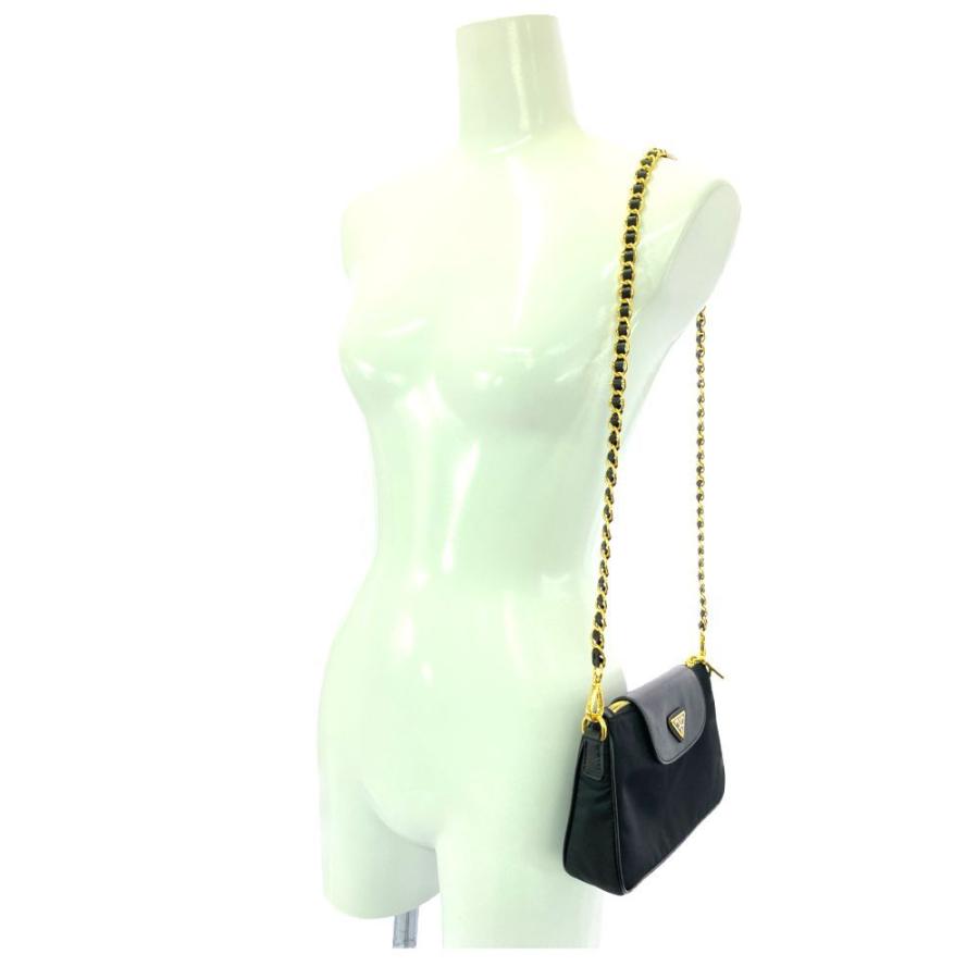 ✨美品✨PRADA プラダ テスートナイロン×サフィアーノレザー　2WAYバッグ プラダ サフィアーノ×テスート ナイロン×レザー 2WAYショルダー