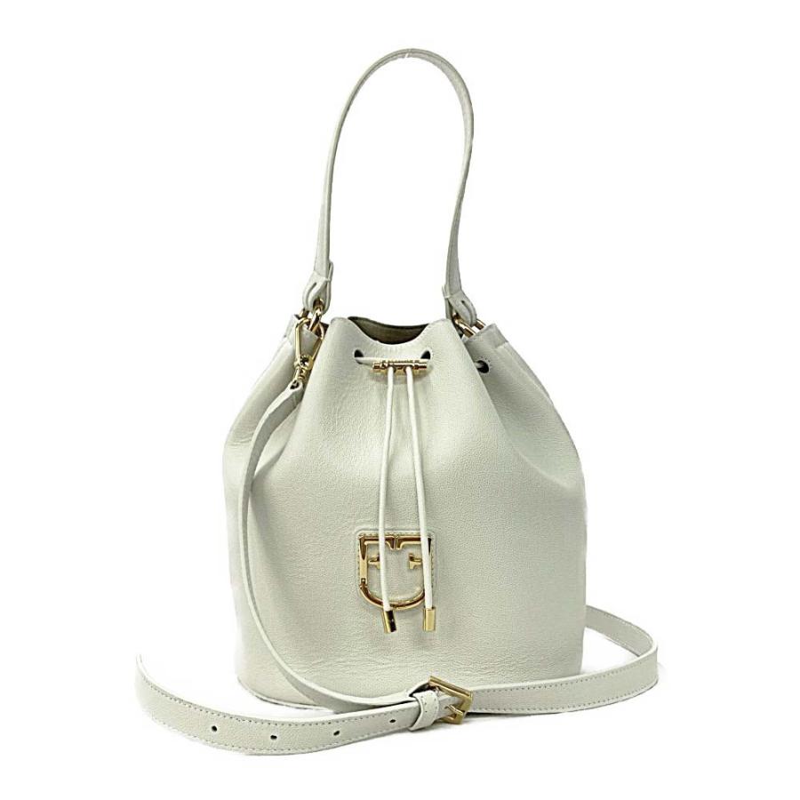 フルラ ショルダーバッグ 2way コロナ 巾着 ポーチ付バケット レザー