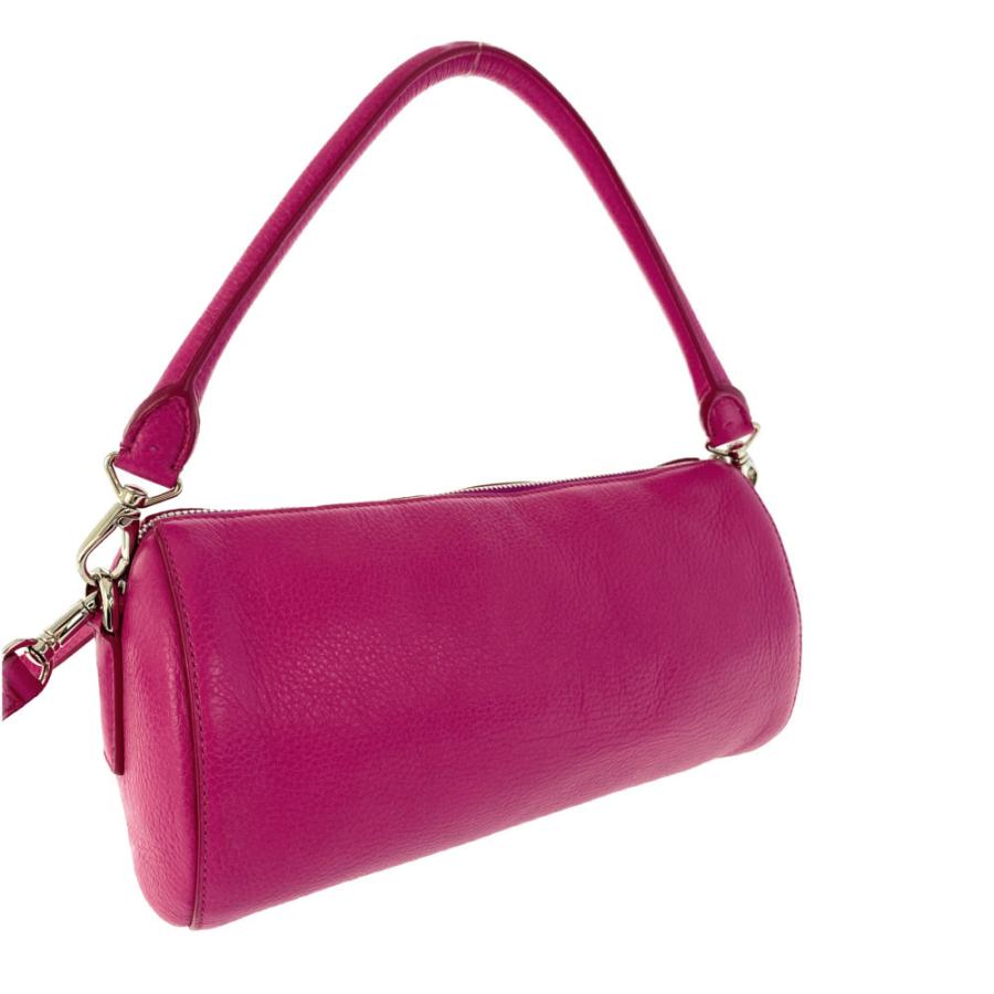 ヒロフ ピンク レザーハンドバッグ HIROFU ヒロフ 2WAY レザーショルダーバッグ/ピンク/HIROFU 翌日