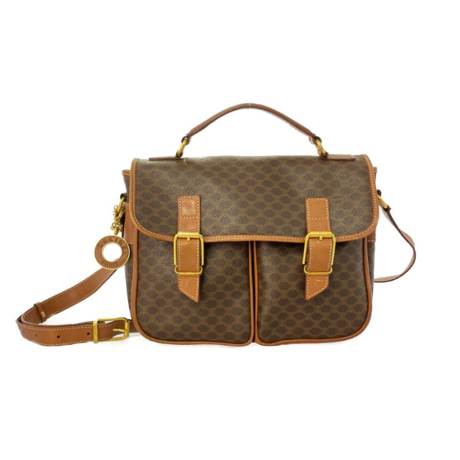 CELINE セリーヌ オールドセリーヌ マカダム サッチェル 2WAY 