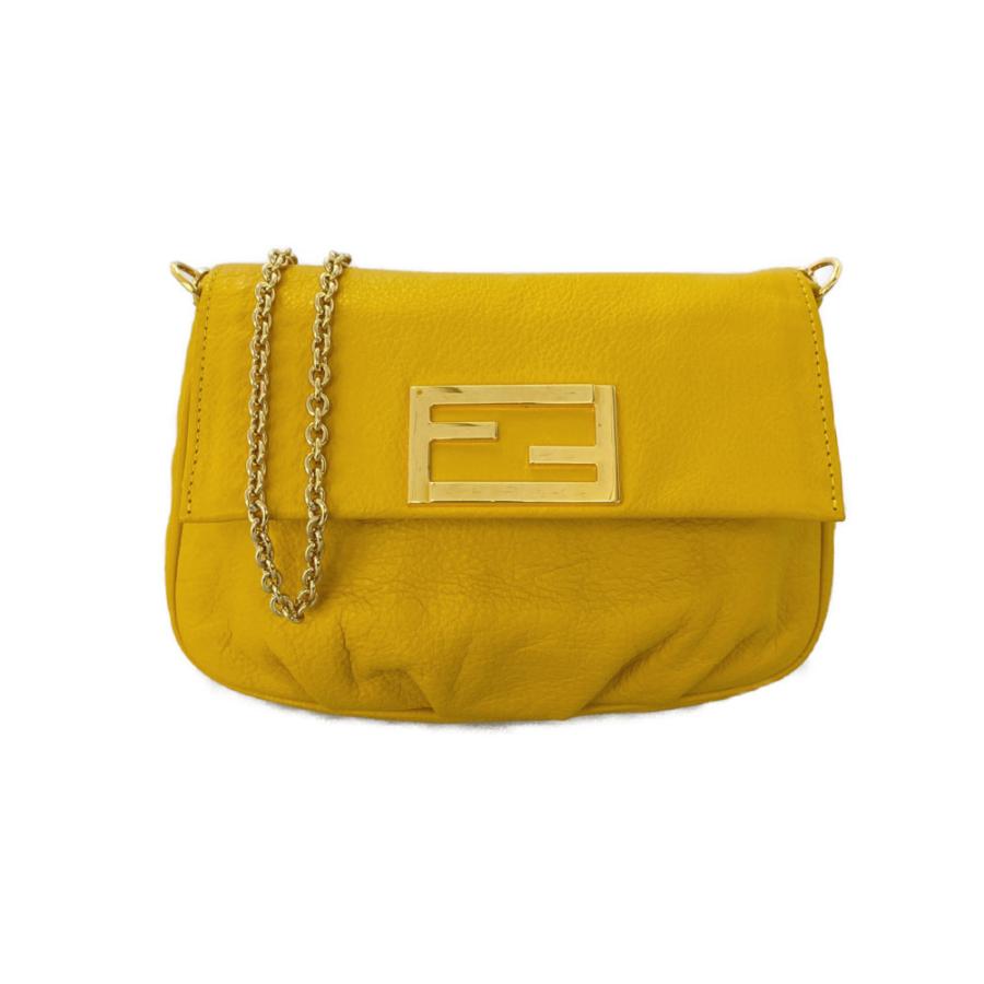 FENDI フェンディ FFロゴ レザー チェーンショルダーバッグ FENDI フェンディ FFロゴ レザー チェーンショルダーバッグ