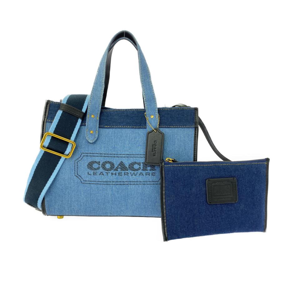COACH コーチ デニム フィールド 2WAYショルダートートバッグ/89163  