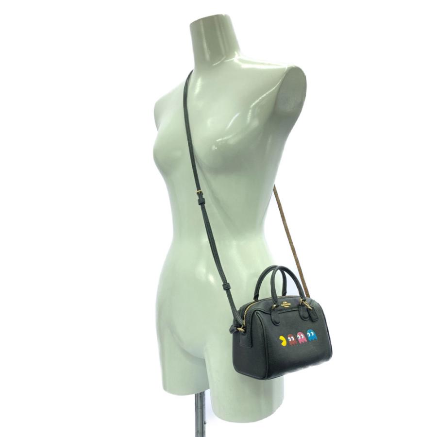 専用 COACH コーチ ミニベネット 2WAYバッグパックマン コラボ希少 COACH コーチ ミクロベネットサッチェルパックマン アニメーション