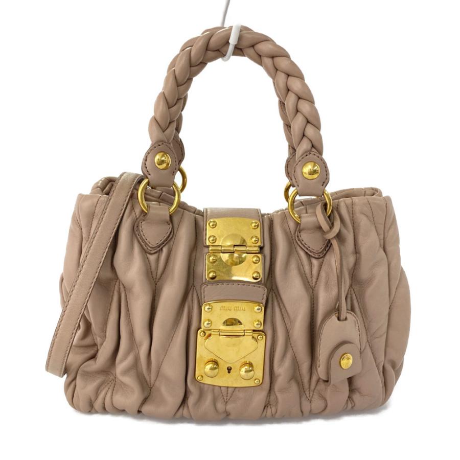 MIUMIU 2way マテラッセ ショルダーバッグ 楽天市場】ミュウ ミュウ Miu Miu マテラッセ 2wayショルダー