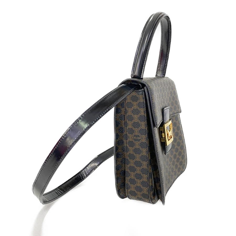 CELINE セリーヌ Cマカダム サルキー 馬車金具 ショルダーバッグ CELINE 極 美品 セリーヌ ヴィンテージ 馬車金具 Cサルキー C