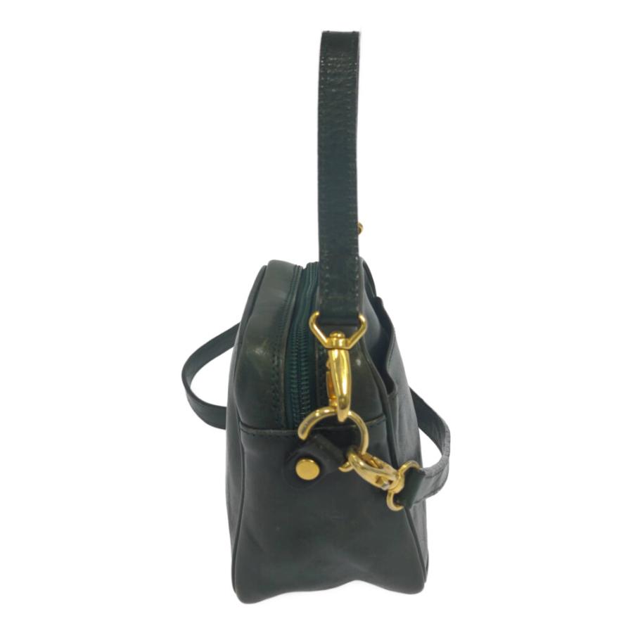 美品 HIROFU バケッタレザー 筒型 2wayミニショルダーバッグ ブラック HIROFU（ヒロフ） レザー 2WAY ミニショルダーバッグ/グリーン/HIROFU