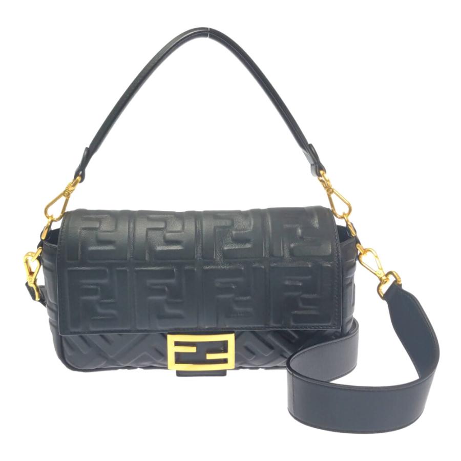 FENDI フェンディ マンマバゲット ミディアム・ナッパレザー FF 