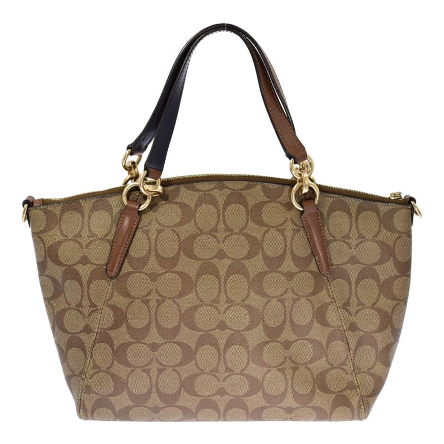 COACH（コーチ） シグネチャー コーティングレザー 2WAYショルダー 