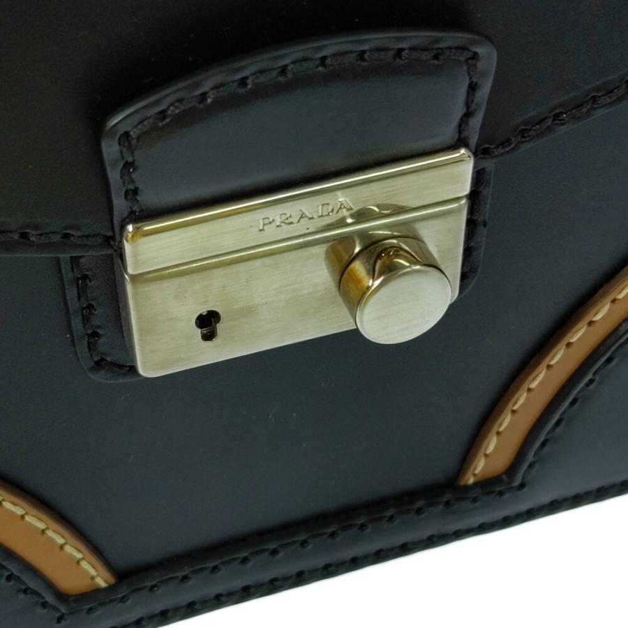 PRADA プラダ ステッチリム・レザー 2WAY ショルダーバッグ  