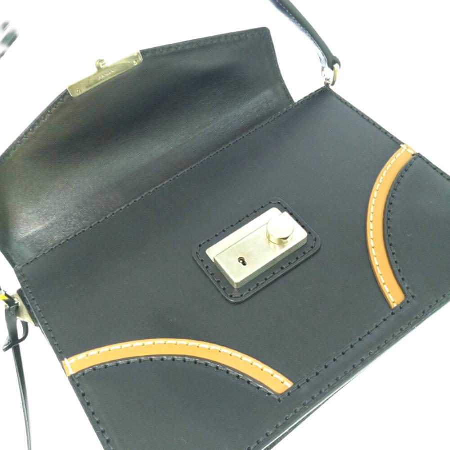 PRADA プラダ ステッチリム・レザー 2WAY ショルダーバッグ  