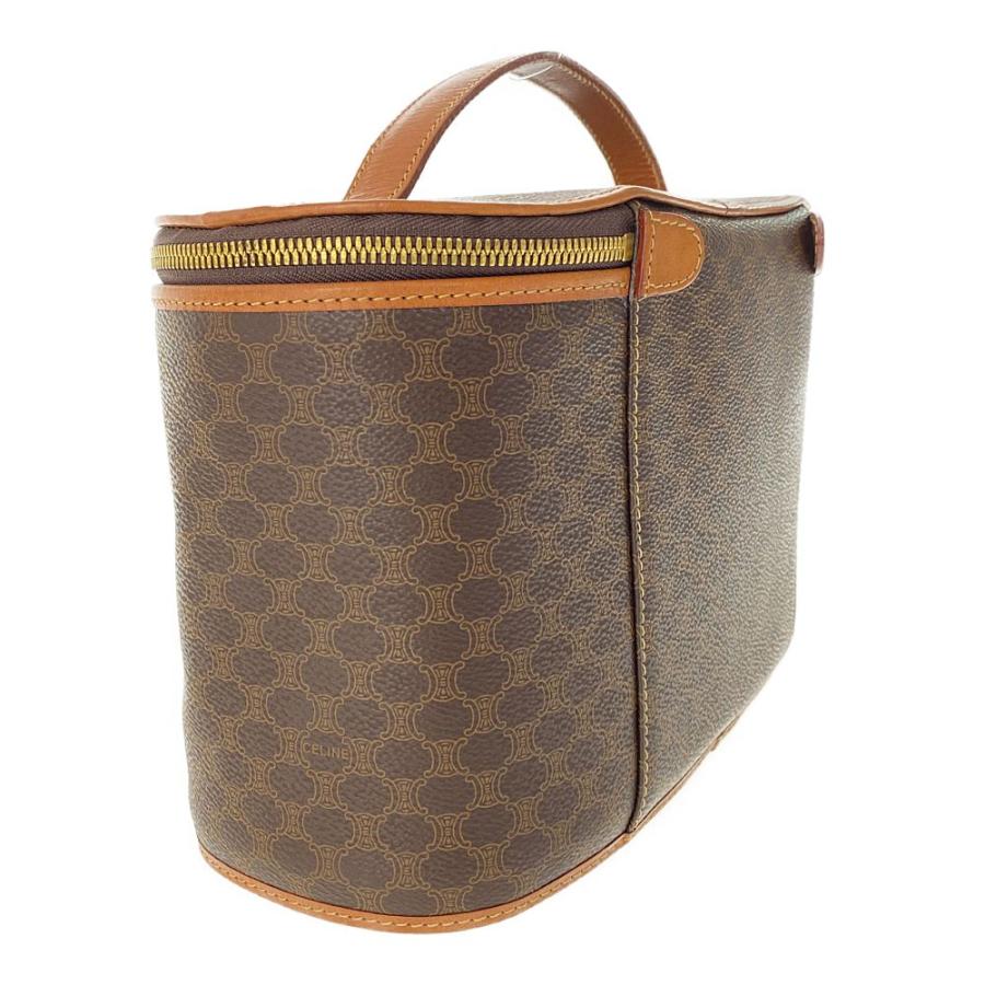 CELINE セリーヌ　バニティバッグ　マカダム柄 CELINE セリーヌ】バニティ バッグ マカダム柄 レザー M94