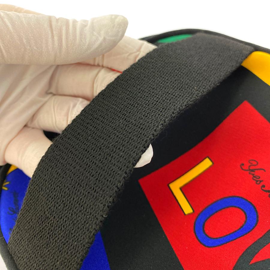 イヴサンローラン ヴィンテージ ラブフラッグ コスメポーチ バニティ