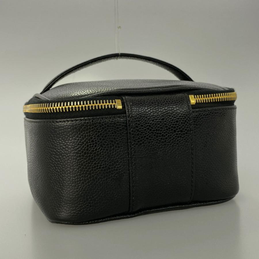 CHANEL シャネル ヴィンテージシャネル キャビアスキン バニティ