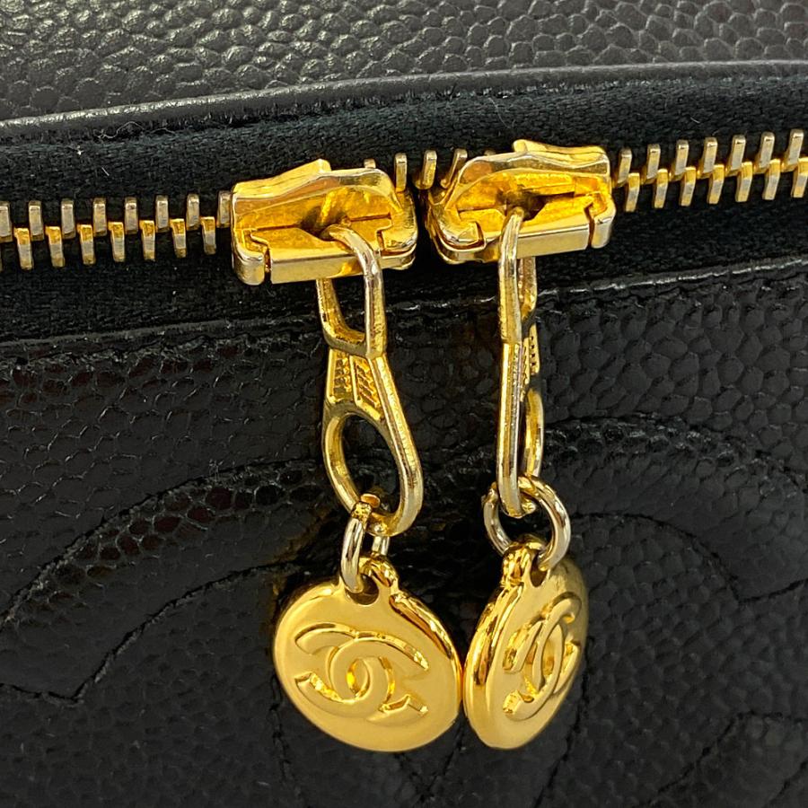 CHANEL（シャネル） ヴィンテージシャネル キャビアスキン バニティ