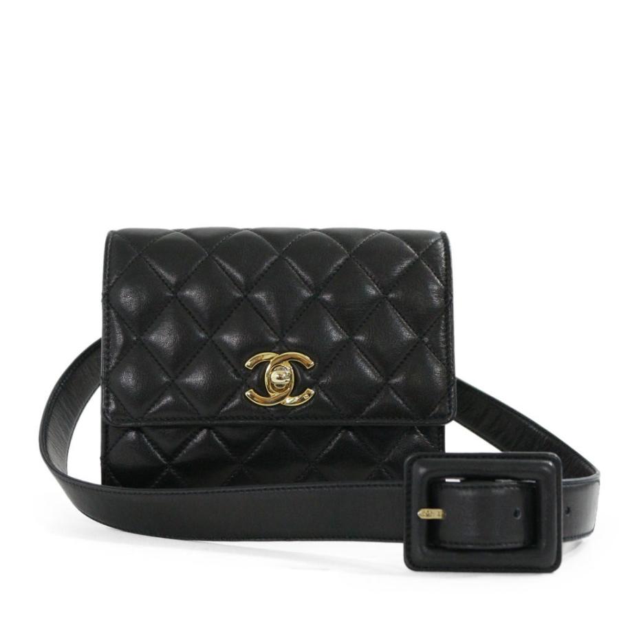 CHANEL シャネル マトラッセ・ココマーク ウエストポーチバッグ CHANEL シャネル マトラッセ・ココマーク ウエストポーチバッグ