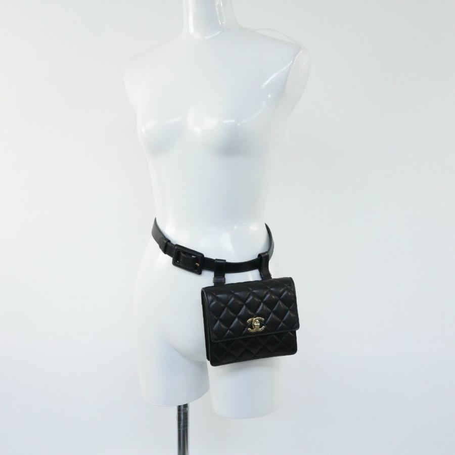 CHANEL シャネル マトラッセ・ココマーク ウエストポーチバッグ CHANEL シャネル マトラッセ・ココマーク ウエストポーチバッグ