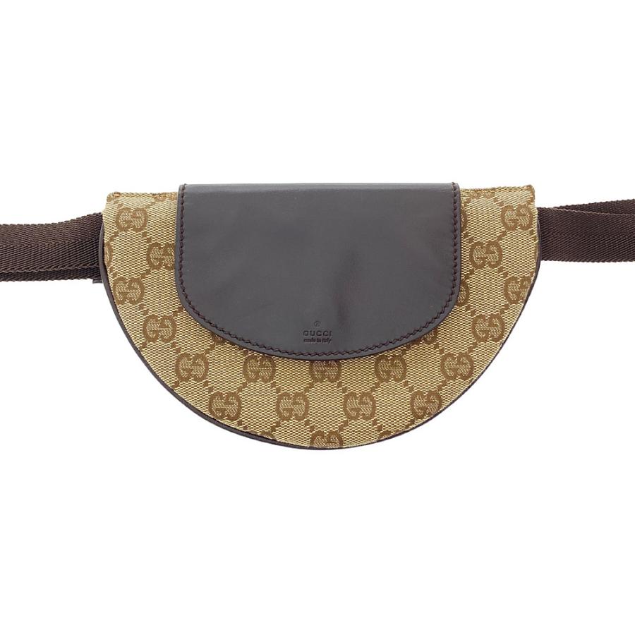 GUCCI（グッチ） GGキャンバス・ハーフムーン・ウエストポーチバッグ