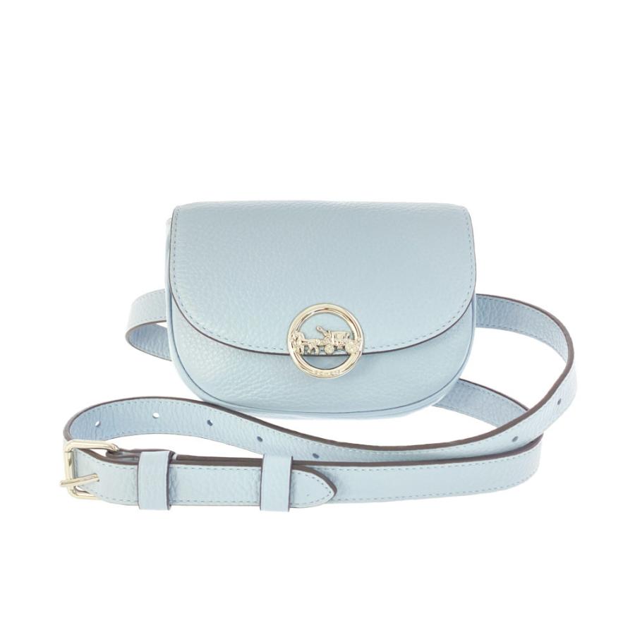 COACH（コーチ） ウエストポーチ ペブルドレザー ロゴ ミニ ベルト