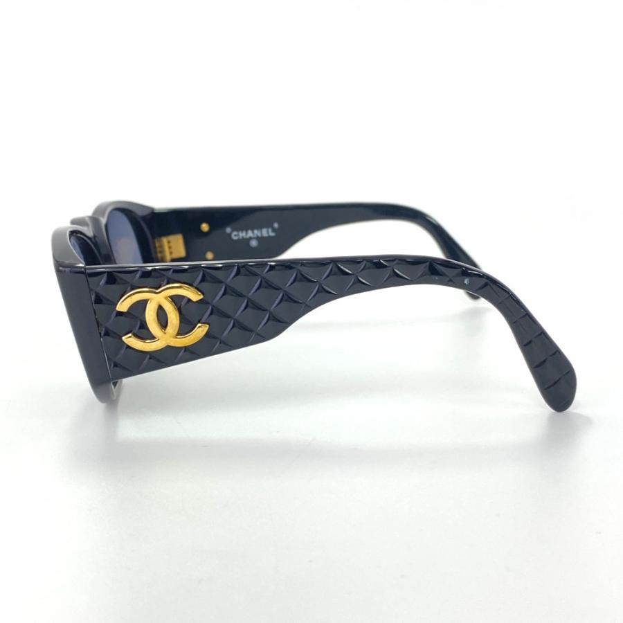 CHANEL シャネル マトラッセ・ボストンサングラス・メガネ/ブラック 