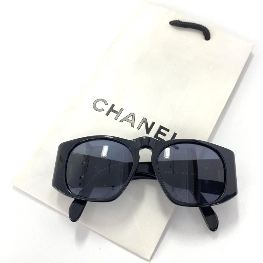 CHANEL シャネル マトラッセ・ボストンサングラス・メガネ/ブラック 