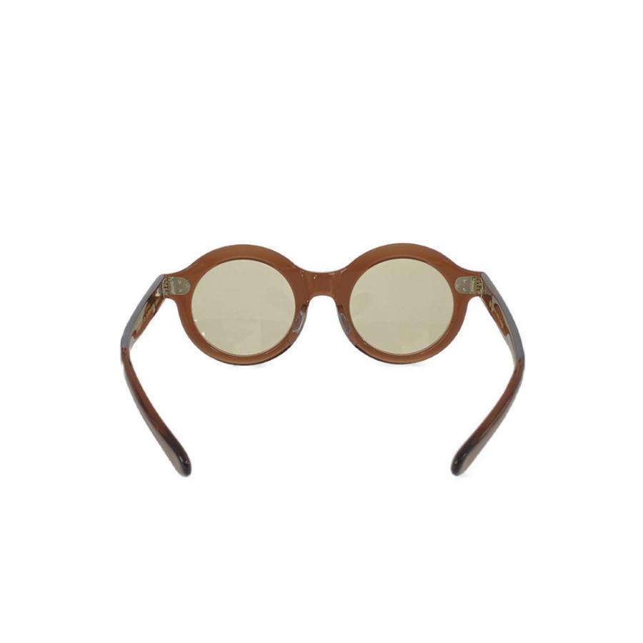 ayame ラウンドサングラス 美品 アヤメ AROUND ラウンドシェプ セルフレームサングラス/クリアブラウン