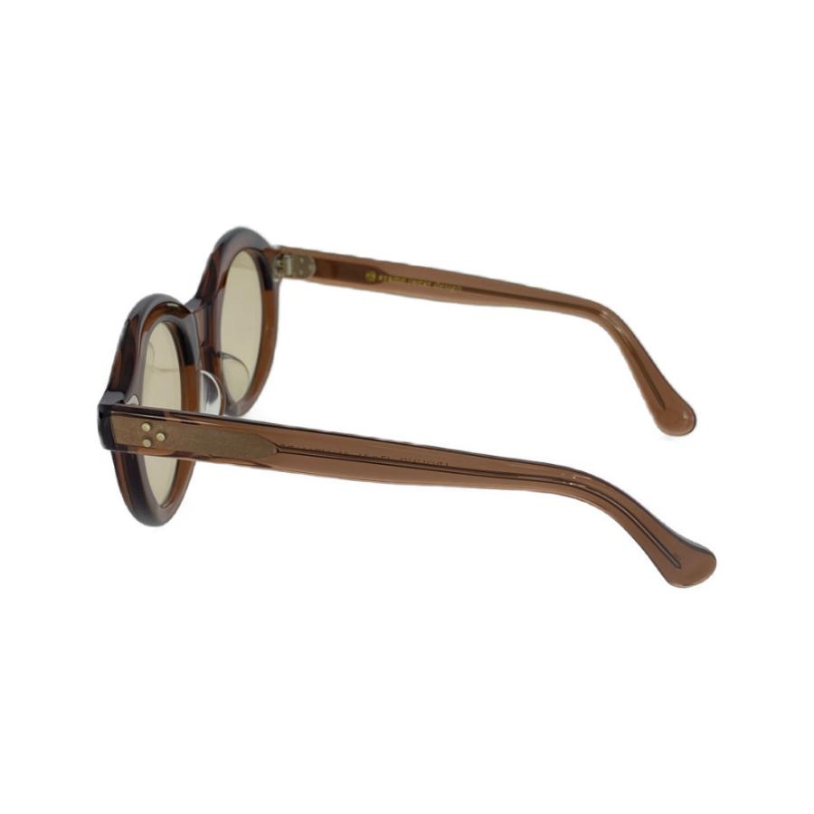 アヤメ AROUND ラウンドシェプ セルフレームサングラス/クリアブラウン