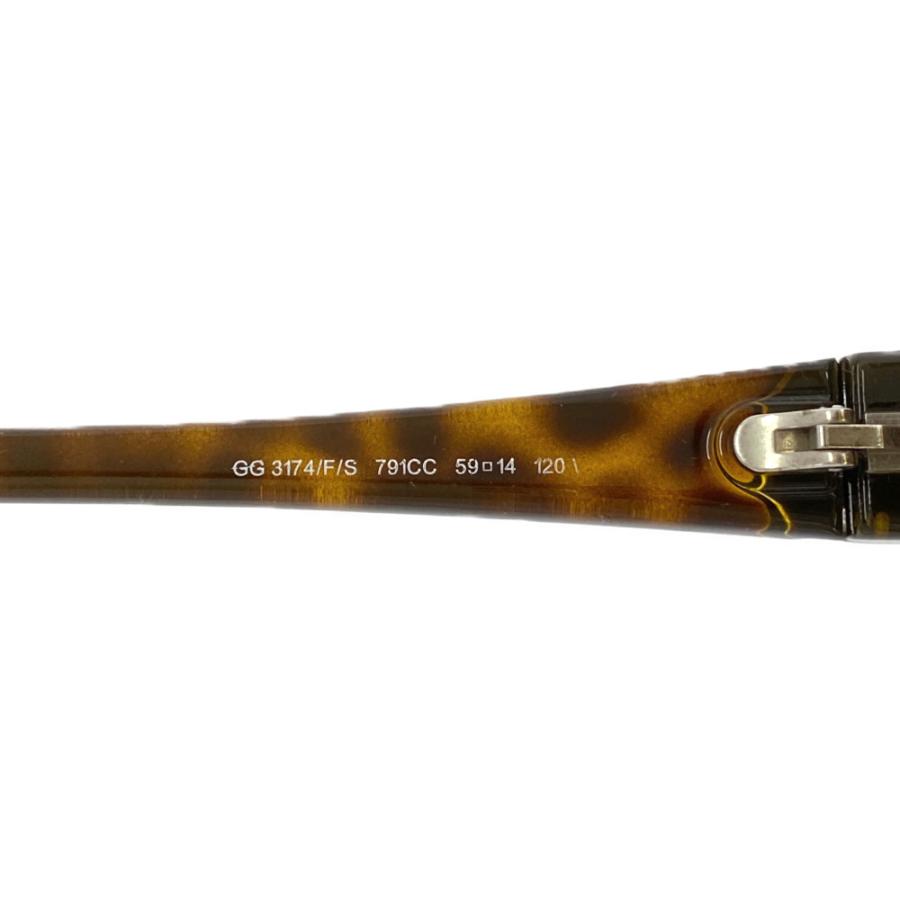 美品GUCCI グッチオーバルサングラスGG3174 GUCCI グッチ サイドGGロゴ オーバルサングラス・メガネ/GG3174