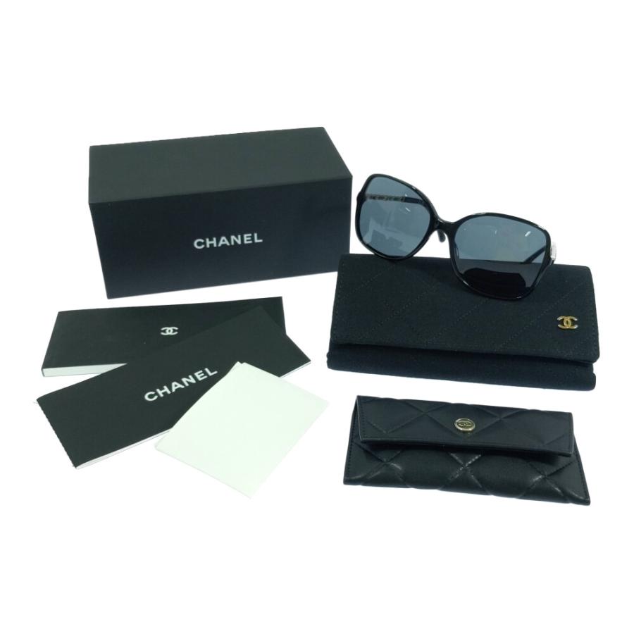 CHANEL シャネル ココマーク ロゴチェーン付 サングラス メガネ