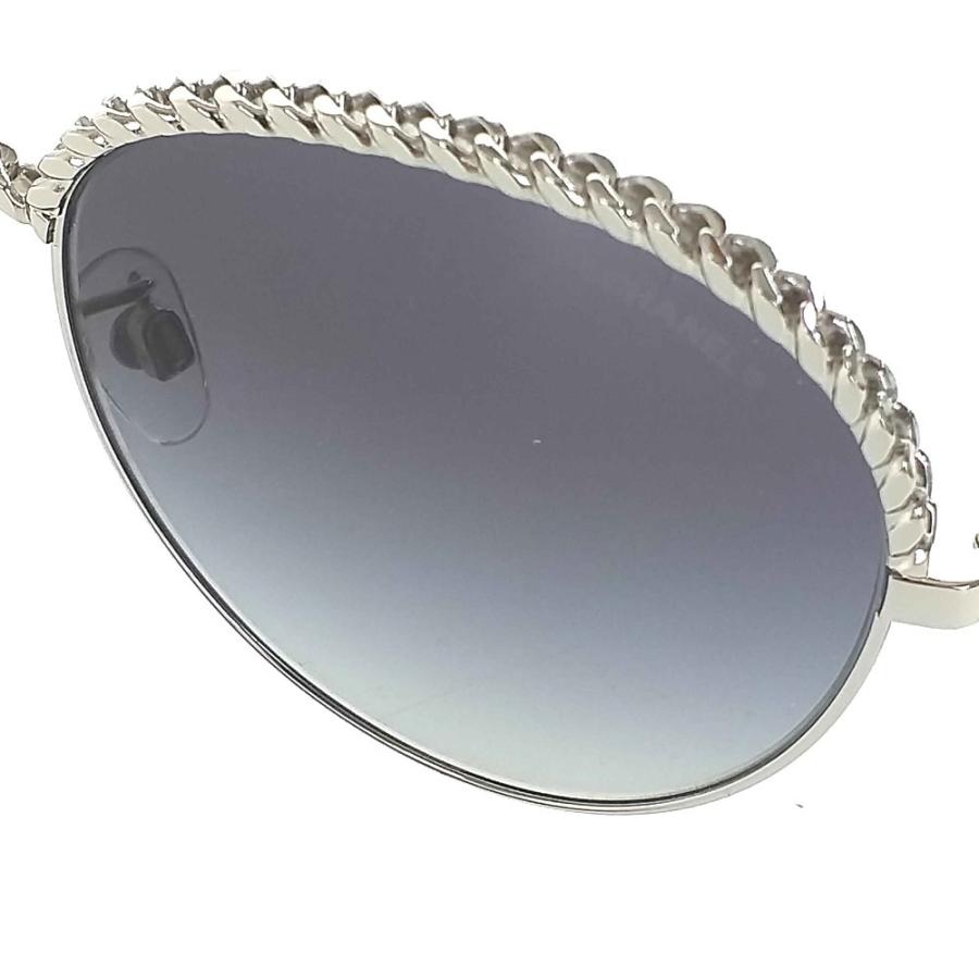 【美品】CHANEL サングラス 眼鏡 CHANEL シャネル ロゴ オーバル メガネ サングラス CH5515